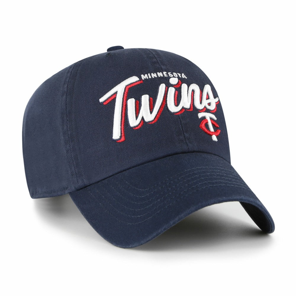 Minnesota Twins '47 Women's Ariana Clean Up Adjustable Hat - Navy - 47 brand Discount