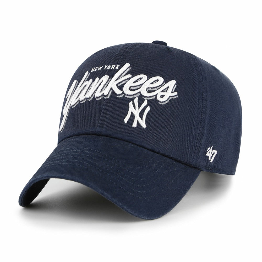 New York Yankees '47 Women's Ariana Clean Up Adjustable Hat - Navy - 47 brand Discount