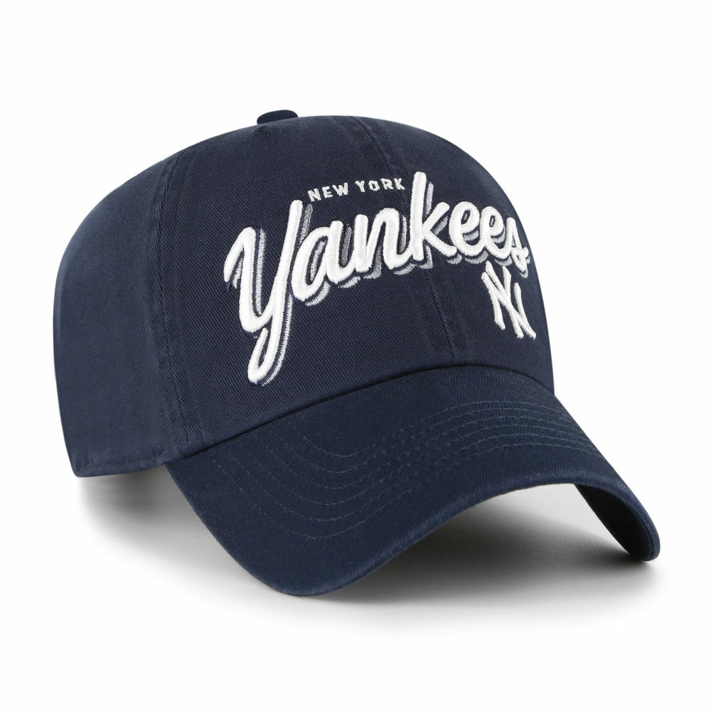 New York Yankees '47 Women's Ariana Clean Up Adjustable Hat - Navy - 47 brand Discount