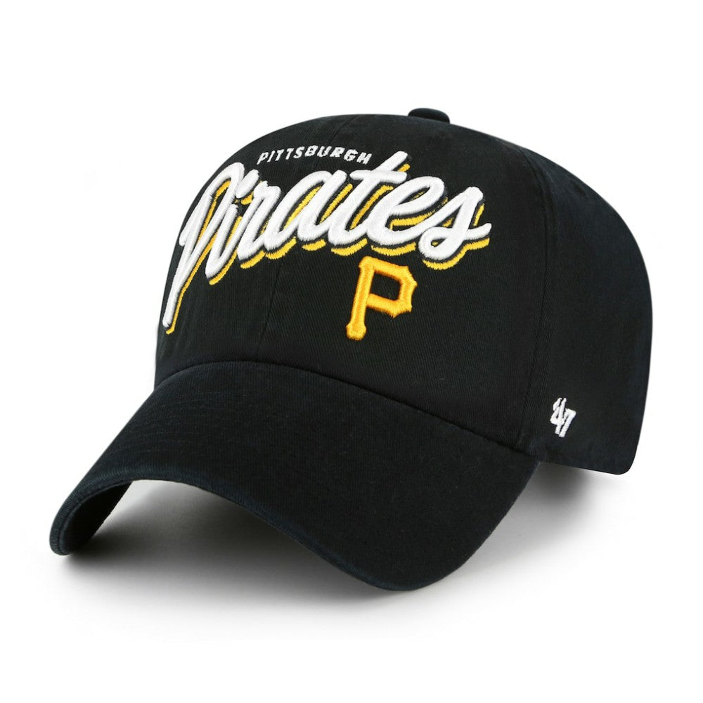 Pittsburgh Pirates '47 Women's Ariana Clean Up Adjustable Hat - Black - 47 brand Online