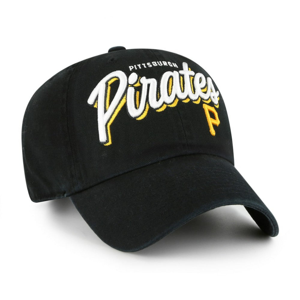 Pittsburgh Pirates '47 Women's Ariana Clean Up Adjustable Hat - Black - 47 brand Online