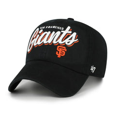 San Francisco Giants '47 Women's Ariana Clean Up Adjustable Hat - Black - 47 brand Lifestyle
