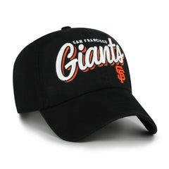 San Francisco Giants '47 Women's Ariana Clean Up Adjustable Hat - Black - 47 brand Lifestyle