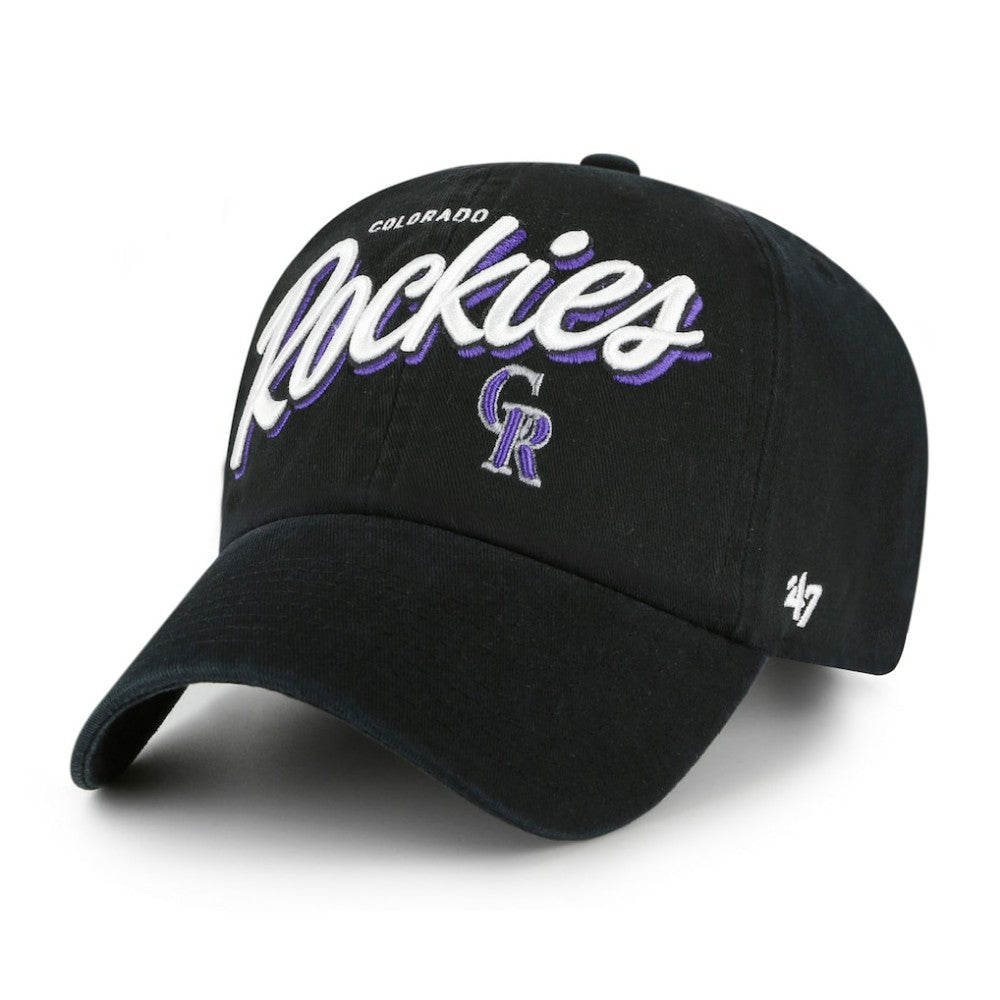 Colorado Rockies '47 Women's Ariana Clean Up Adjustable Hat - Black - 47 brand Online