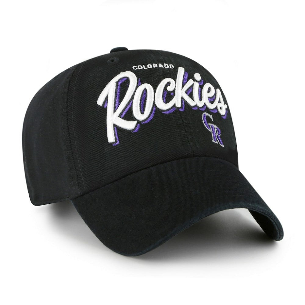 Colorado Rockies '47 Women's Ariana Clean Up Adjustable Hat - Black - 47 brand Online