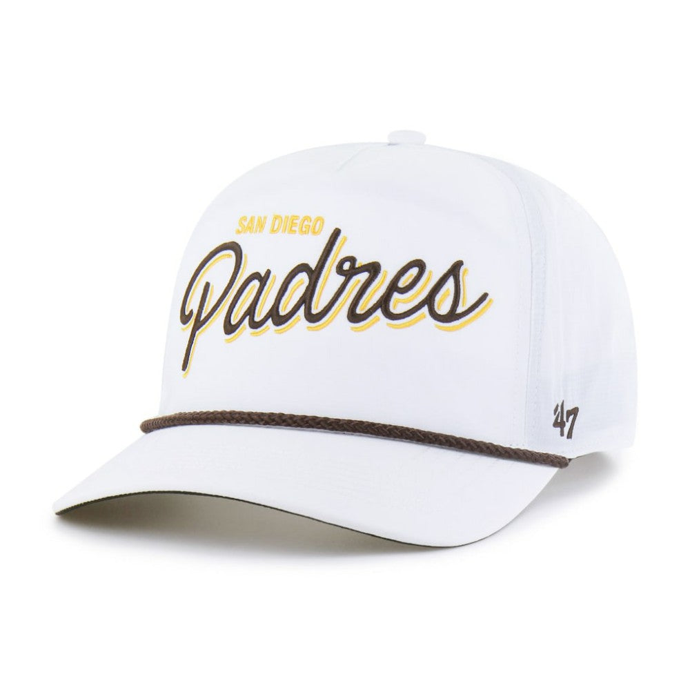 San Diego Padres '47 Brrr Fairway Hitch Adjustable Hat - White - 47 brand Lifestyle