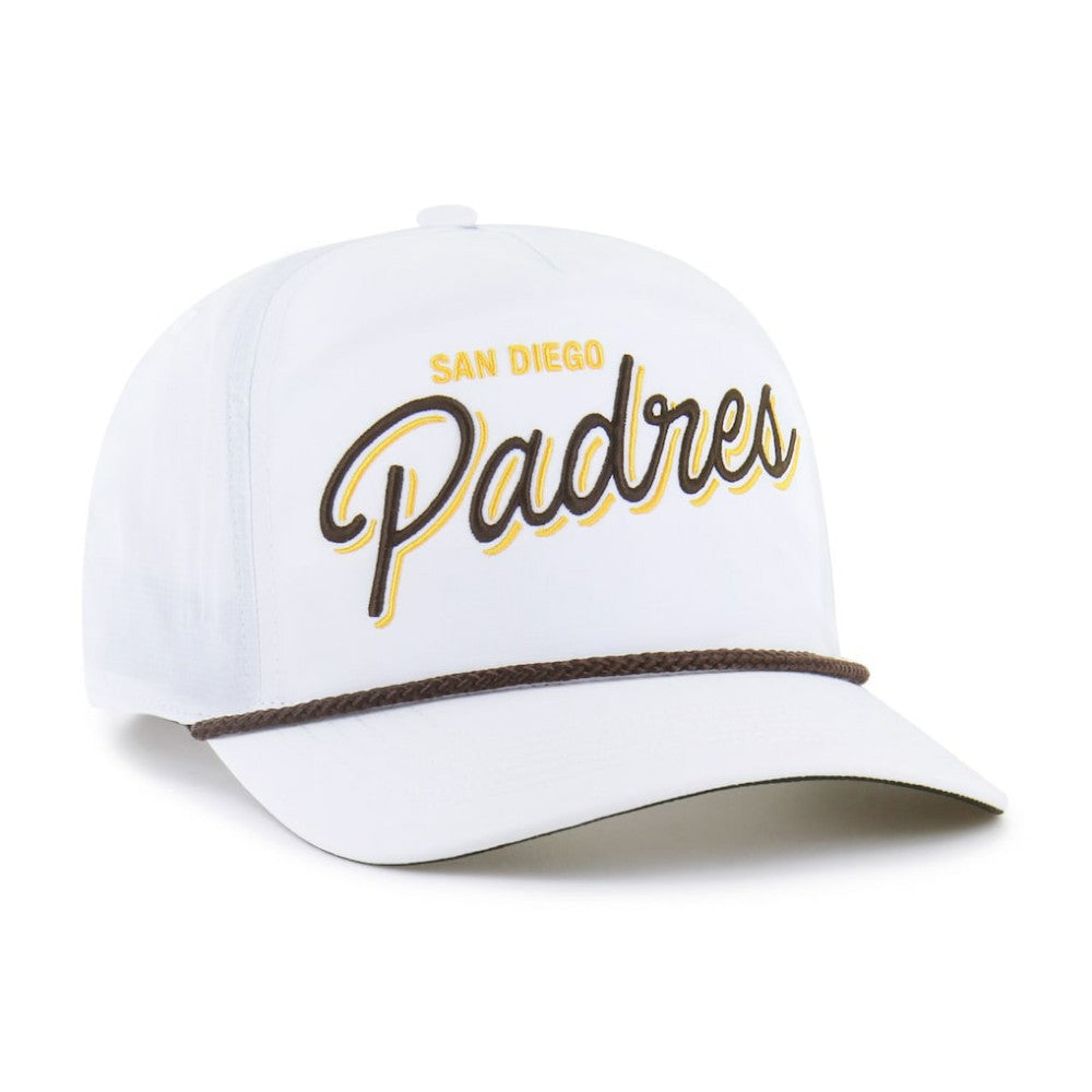 San Diego Padres '47 Brrr Fairway Hitch Adjustable Hat - White - 47 brand Lifestyle