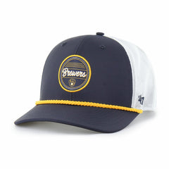 Milwaukee Brewers '47 Fairway Trucker Adjustable Hat - Navy/White - 47 brand Sale