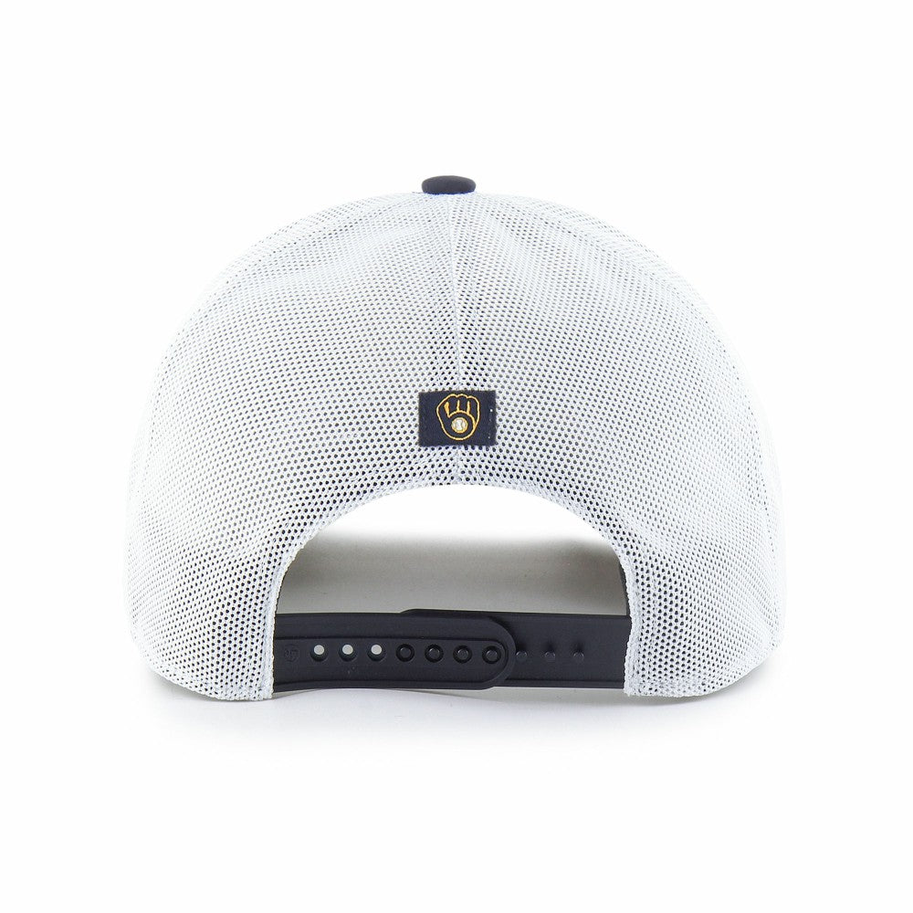 Milwaukee Brewers '47 Fairway Trucker Adjustable Hat - Navy/White - 47 brand Sale