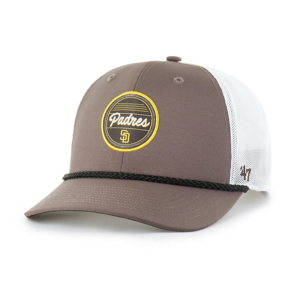 San Diego Padres '47 Fairway Trucker Adjustable Hat - Brown/White - 47 brand Online