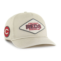 Cincinnati Reds '47 Cairn Hitch Adjustable Hat - Khaki - 47 brand Sale