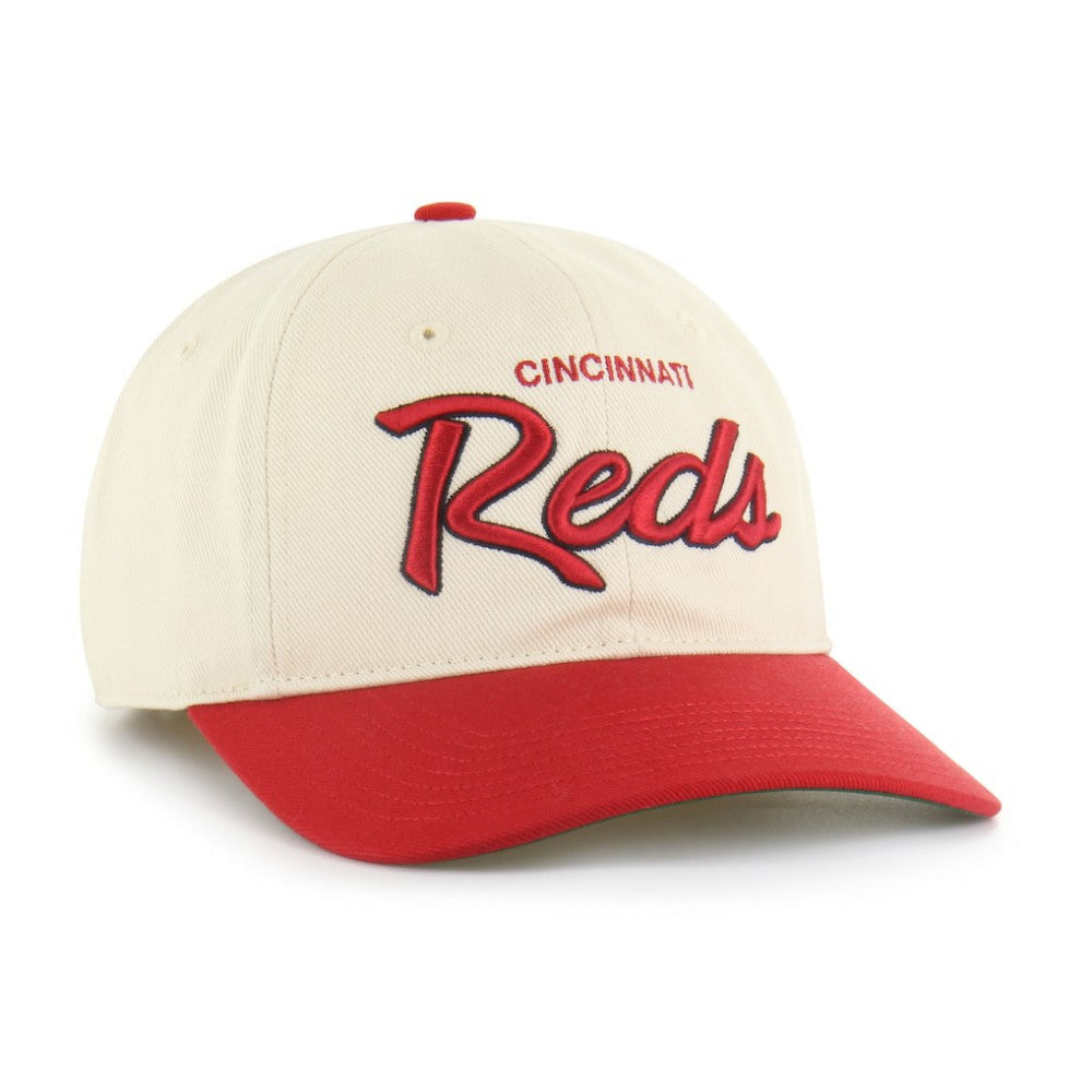 Cincinnati Reds '47 Crosstown Franchise Fitted Hat - Natural - 47 brand Lifestyle