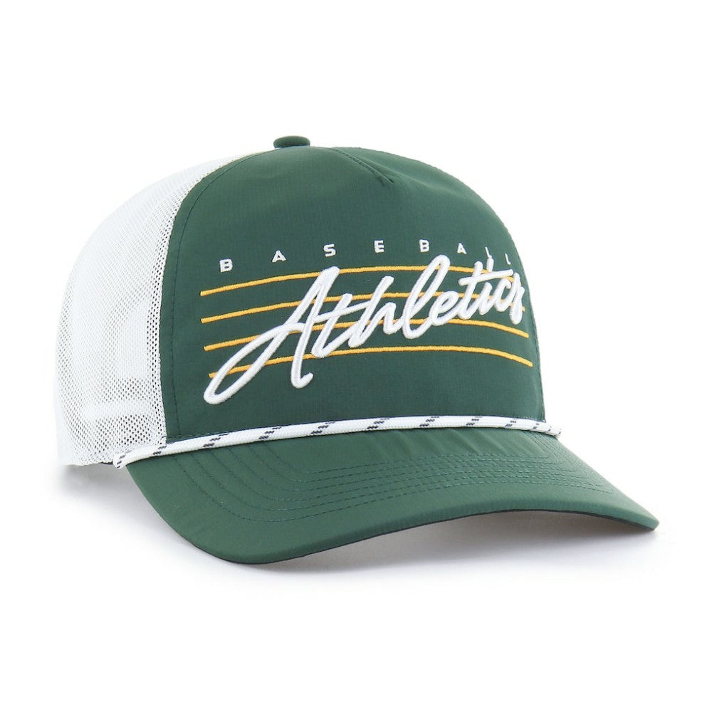 Athletics '47 Brrr Downburst Mesh Hitch Adjustable Hat - Dark Green - 47 brand Lifestyle