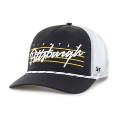 Pittsburgh Pirates '47 Brrr Downburst Mesh Hitch Adjustable Hat - Black - 47 brand on Sale