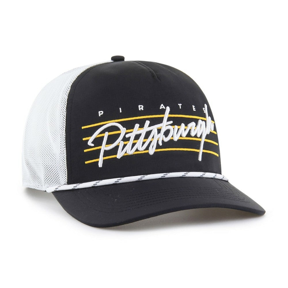 Pittsburgh Pirates '47 Brrr Downburst Mesh Hitch Adjustable Hat - Black - 47 brand on Sale