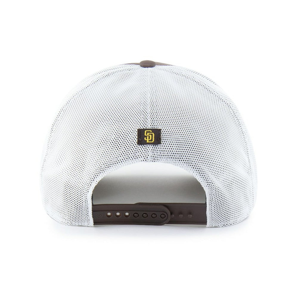 San Diego Padres '47 Brrr Downburst Mesh Hitch Adjustable Hat - Brown - 47 brand Lifestyle