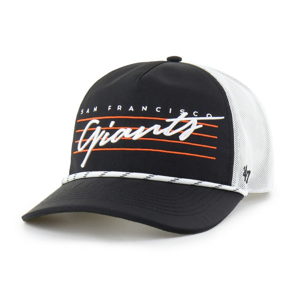 San Francisco Giants '47 Brrr Downburst Mesh Hitch Adjustable Hat - Black - 47 brand Lifestyle
