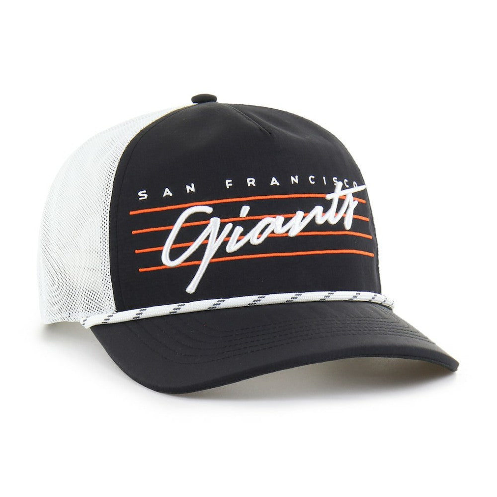 San Francisco Giants '47 Brrr Downburst Mesh Hitch Adjustable Hat - Black - 47 brand Lifestyle