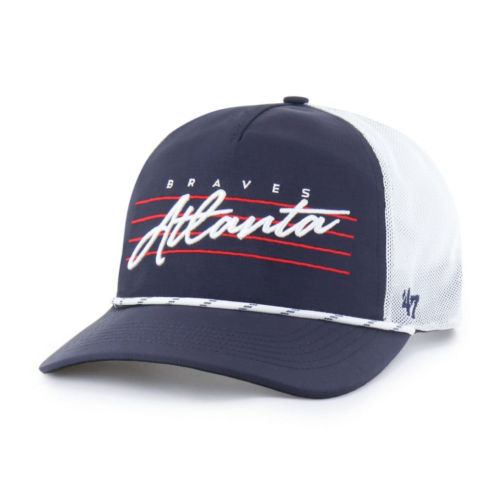 Atlanta Braves '47 Brrr Downburst Mesh Hitch Adjustable Hat - Navy - 47 brand Online
