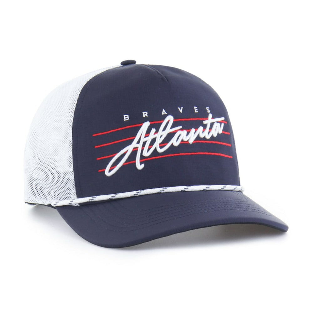 Atlanta Braves '47 Brrr Downburst Mesh Hitch Adjustable Hat - Navy - 47 brand Online