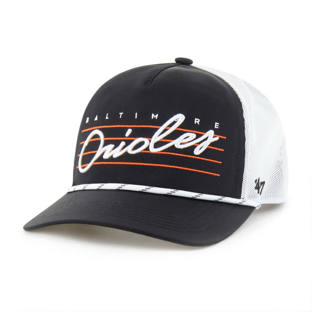 Baltimore Orioles '47 Brrr Downburst Mesh Hitch Adjustable Hat - Black - 47 brand Sale