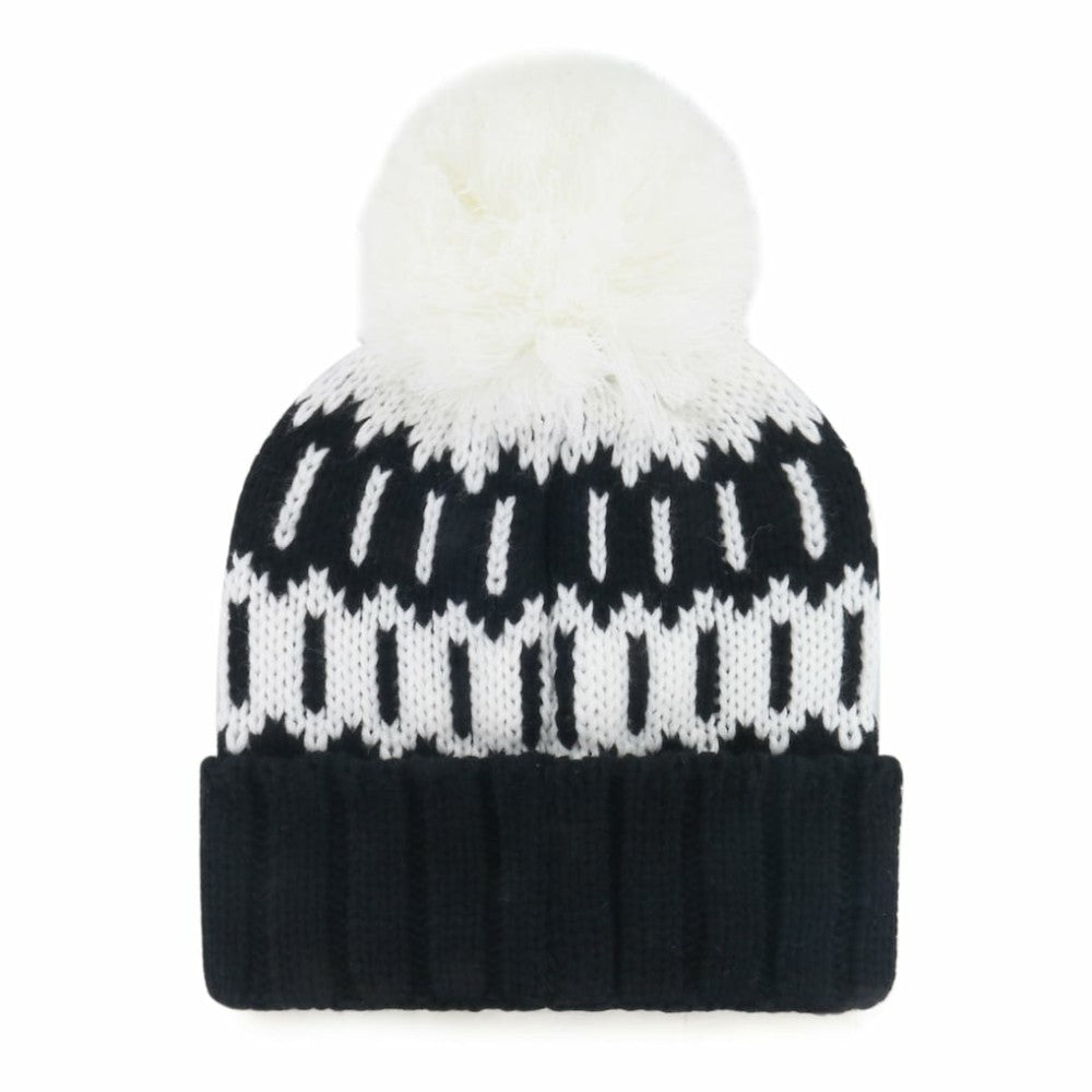 Chicago White Sox '47 Women's Felicity Cuffed Knit Hat with Pom - Black - 47 brand Sale
