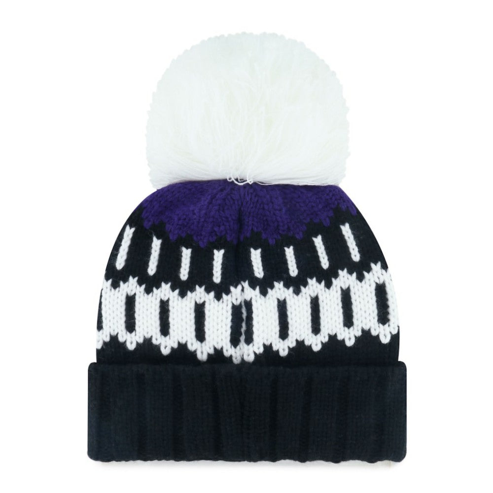 Colorado Rockies '47 Women's Felicity Cuffed Knit Hat with Pom - Black - 47 brand Discount