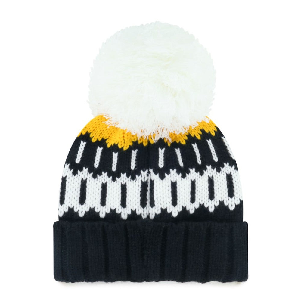 Pittsburgh Pirates '47 Women's Felicity Cuffed Knit Hat with Pom - Black - 47 brand Lifestyle