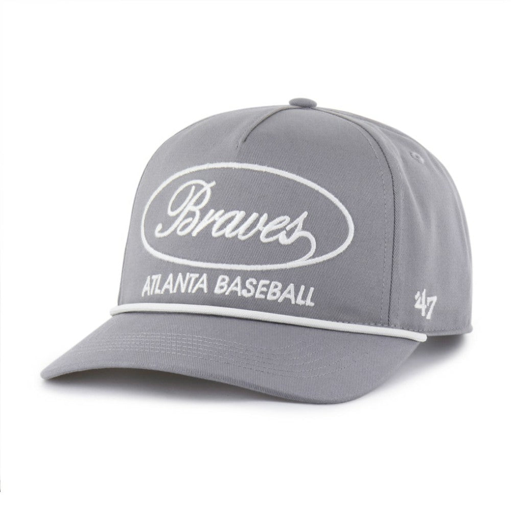 Atlanta Braves '47 Foundational Hitch Adjustable Hat - Gray - 47 brand Online