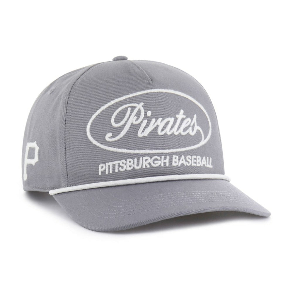 Pittsburgh Pirates '47 Foundational Hitch Adjustable Hat - Gray - 47 brand Lifestyle