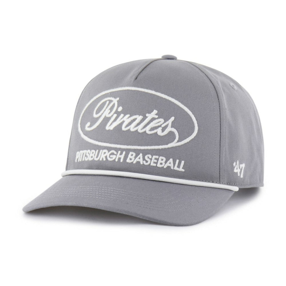 Pittsburgh Pirates '47 Foundational Hitch Adjustable Hat - Gray - 47 brand Lifestyle