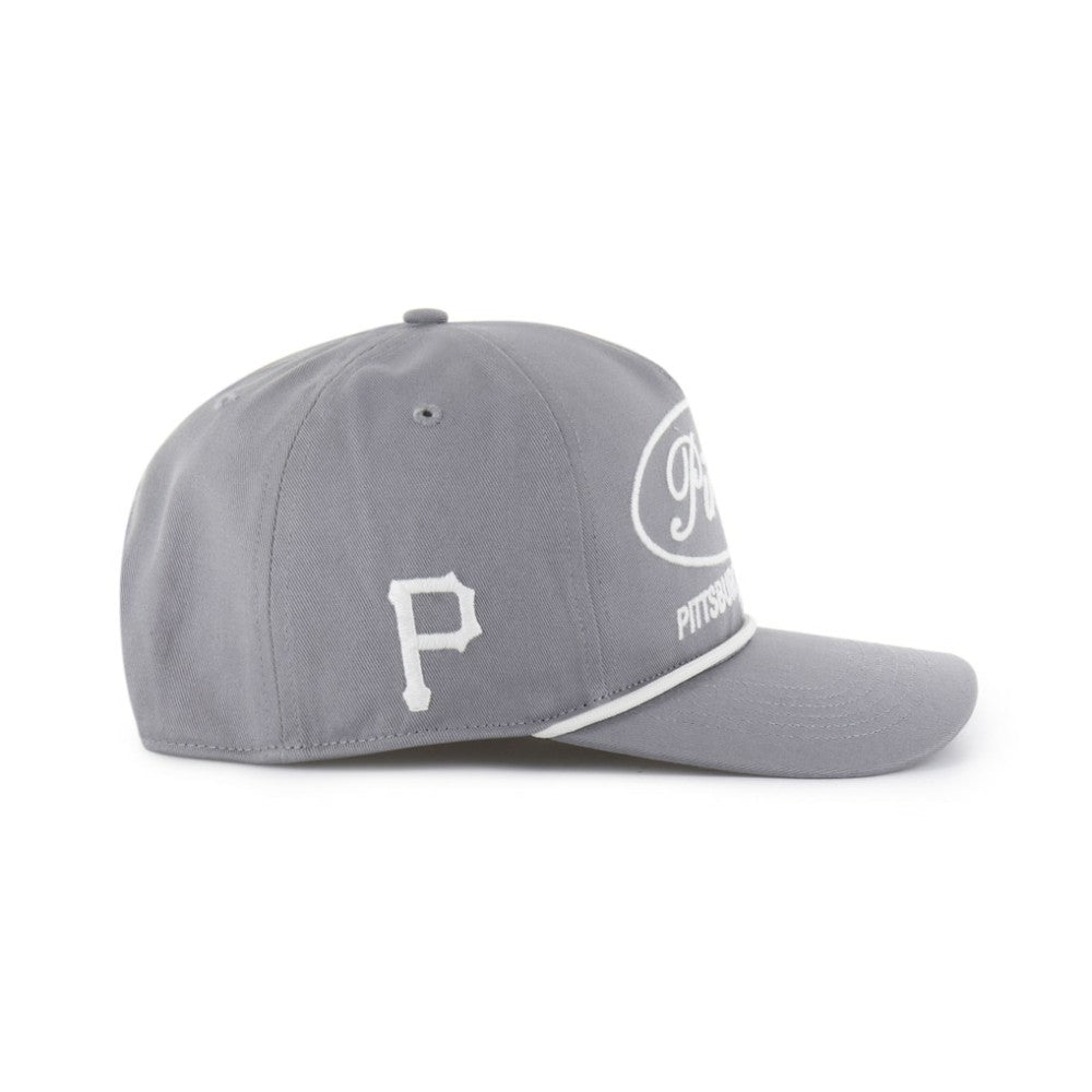 Pittsburgh Pirates '47 Foundational Hitch Adjustable Hat - Gray - 47 brand Lifestyle