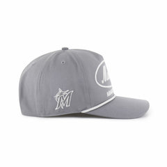 Miami Marlins '47 Foundational Hitch Adjustable Hat - Gray - 47 brand on Sale