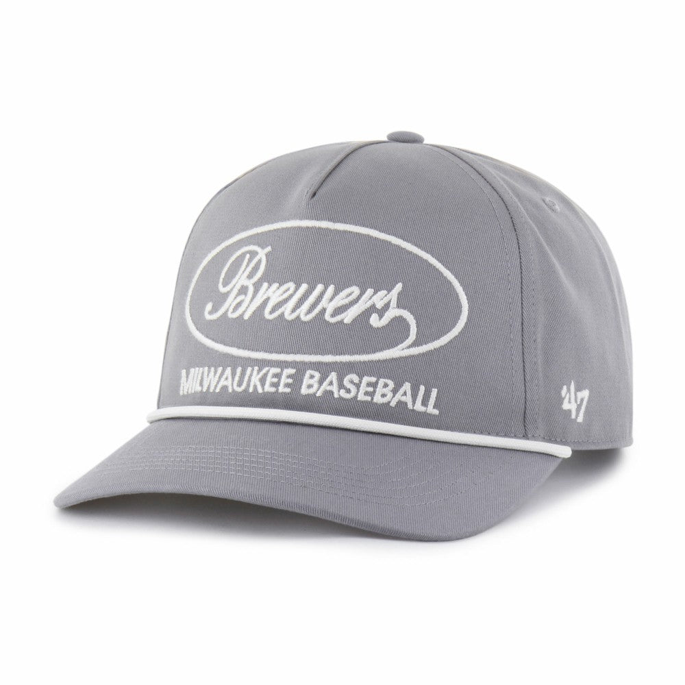 Milwaukee Brewers '47 Foundational Hitch Adjustable Hat - Gray - 47 brand Online
