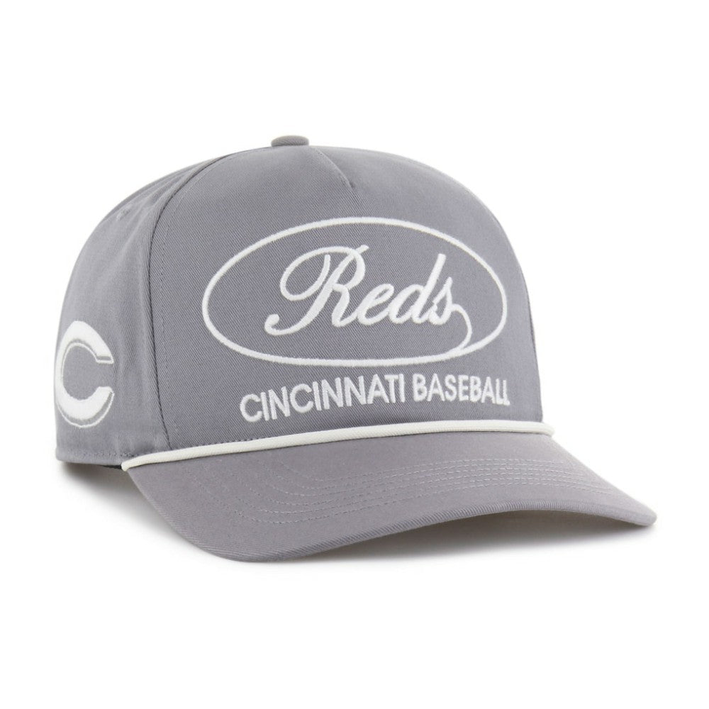 Cincinnati Reds '47 Foundational Hitch Adjustable Hat - Gray - 47 brand Sale