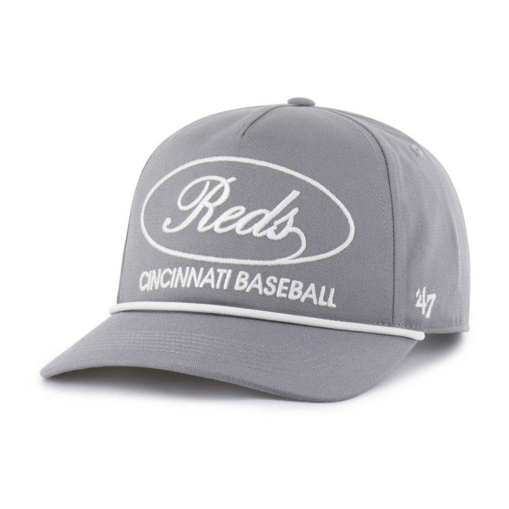 Cincinnati Reds '47 Foundational Hitch Adjustable Hat - Gray - 47 brand Sale