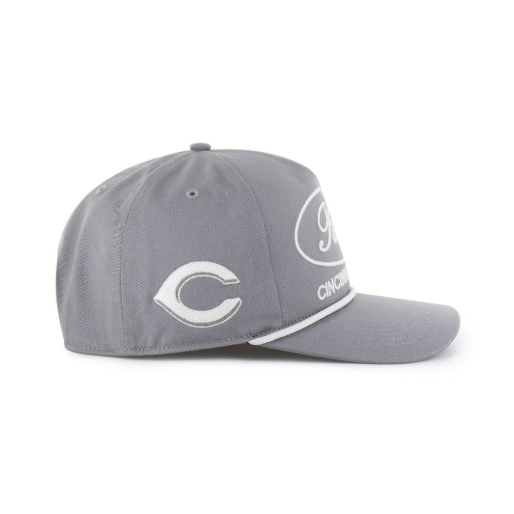 Cincinnati Reds '47 Foundational Hitch Adjustable Hat - Gray - 47 brand Sale