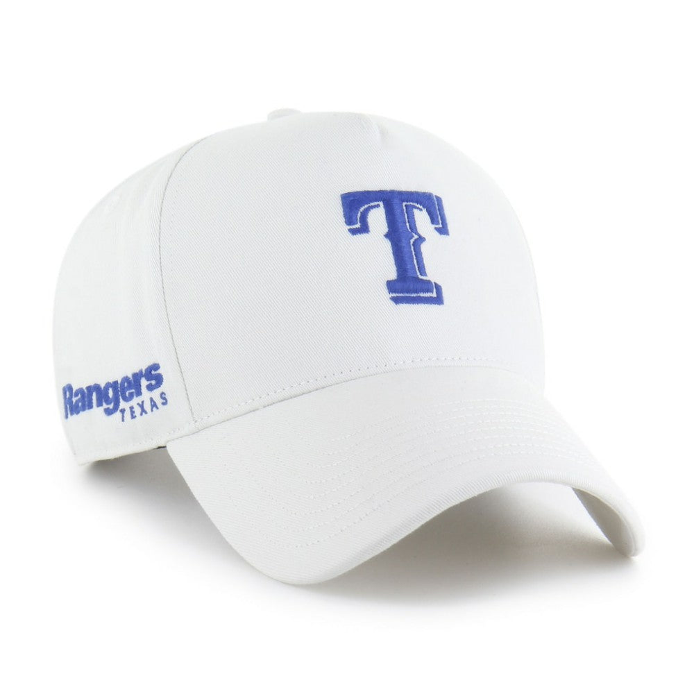 Texas Rangers '47 Foundational Pinch Offside Adjustable Hat - White - 47 brand Sale