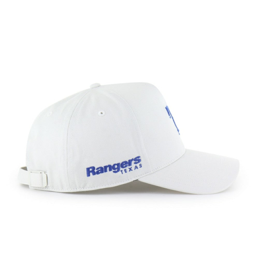 Texas Rangers '47 Foundational Pinch Offside Adjustable Hat - White - 47 brand Sale