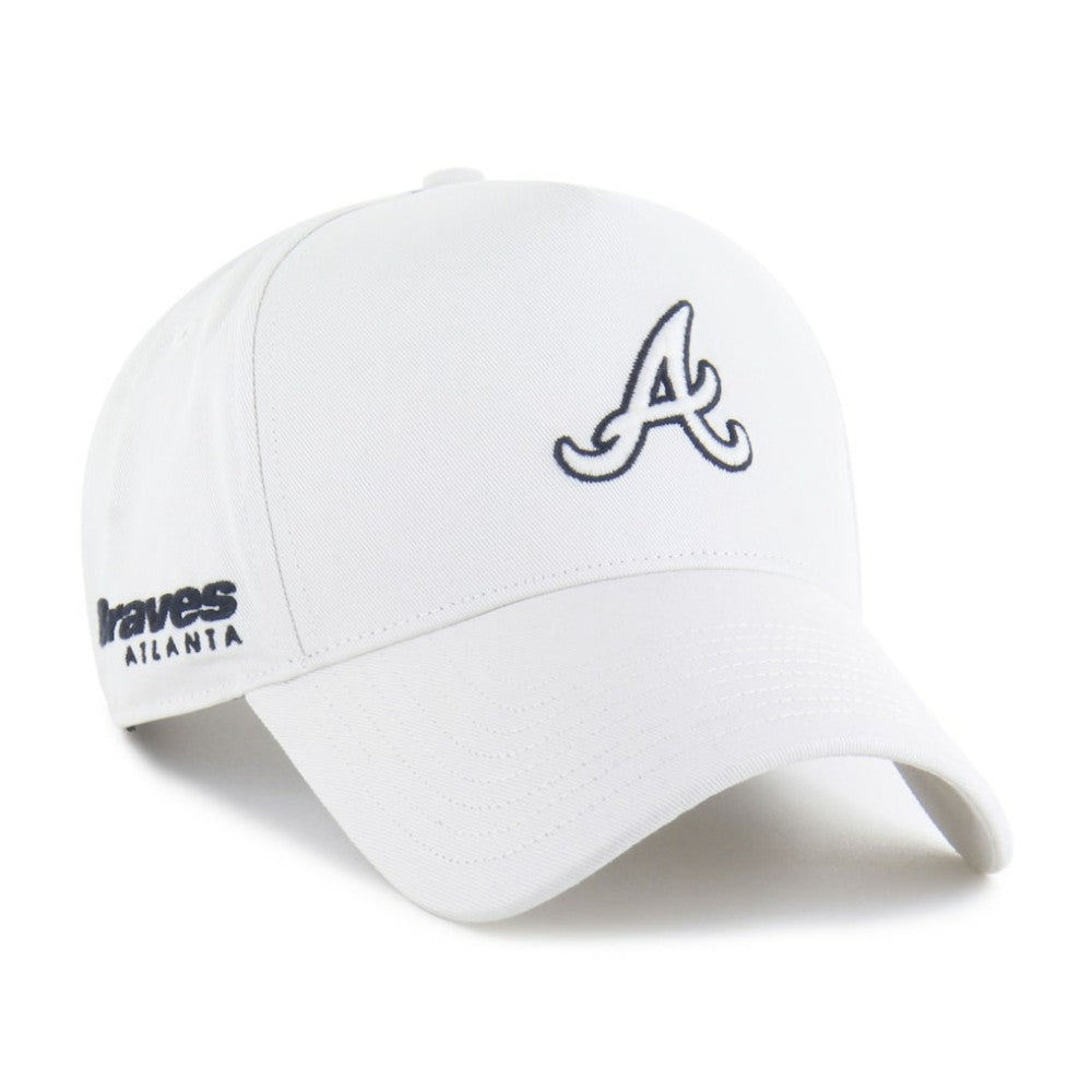 Atlanta Braves '47 Foundational Pinch Offside Adjustable Hat - White - 47 brand Sale