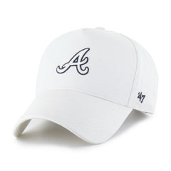 Atlanta Braves '47 Foundational Pinch Offside Adjustable Hat - White - 47 brand Sale