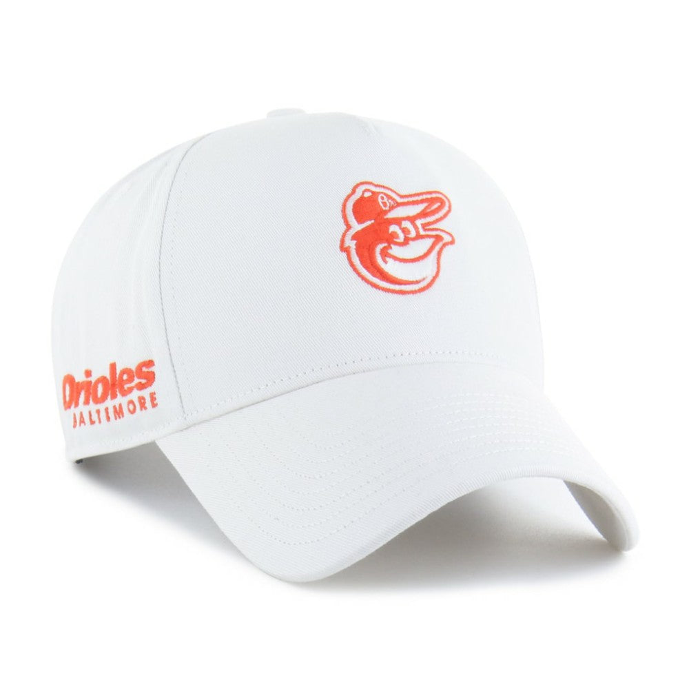 Baltimore Orioles '47 Foundational Pinch Offside Adjustable Hat - White - 47 brand Online