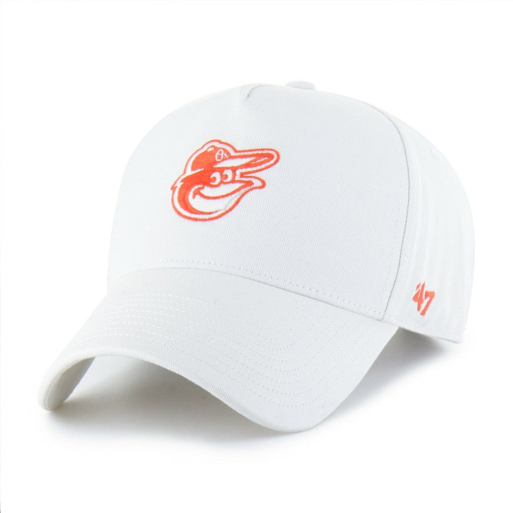 Baltimore Orioles '47 Foundational Pinch Offside Adjustable Hat - White - 47 brand Online