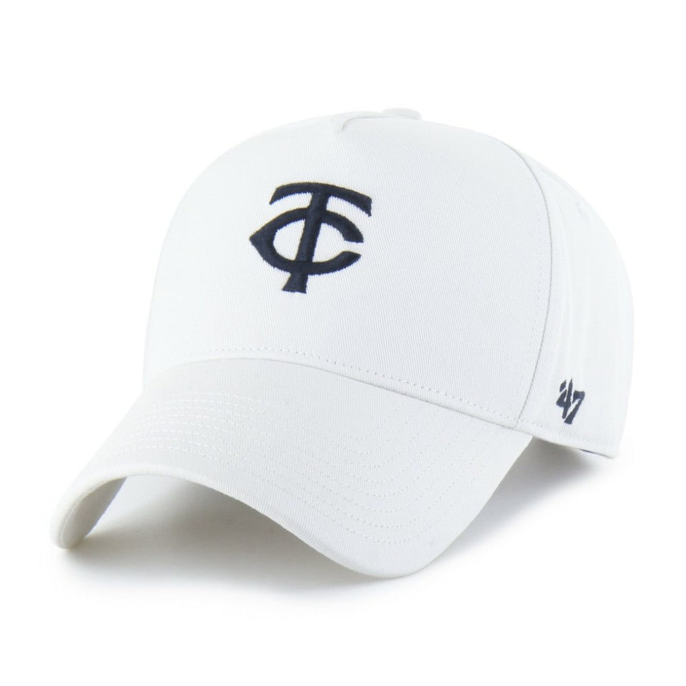 Minnesota Twins '47 Foundational Pinch Offside Adjustable Hat - White - 47 brand Online