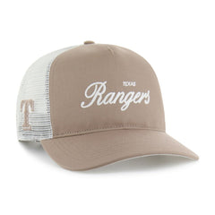 Texas Rangers '47 Foundational Mesh Hitch Adjustable Hat - Brown - 47 brand on Sale