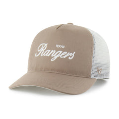 Texas Rangers '47 Foundational Mesh Hitch Adjustable Hat - Brown - 47 brand on Sale