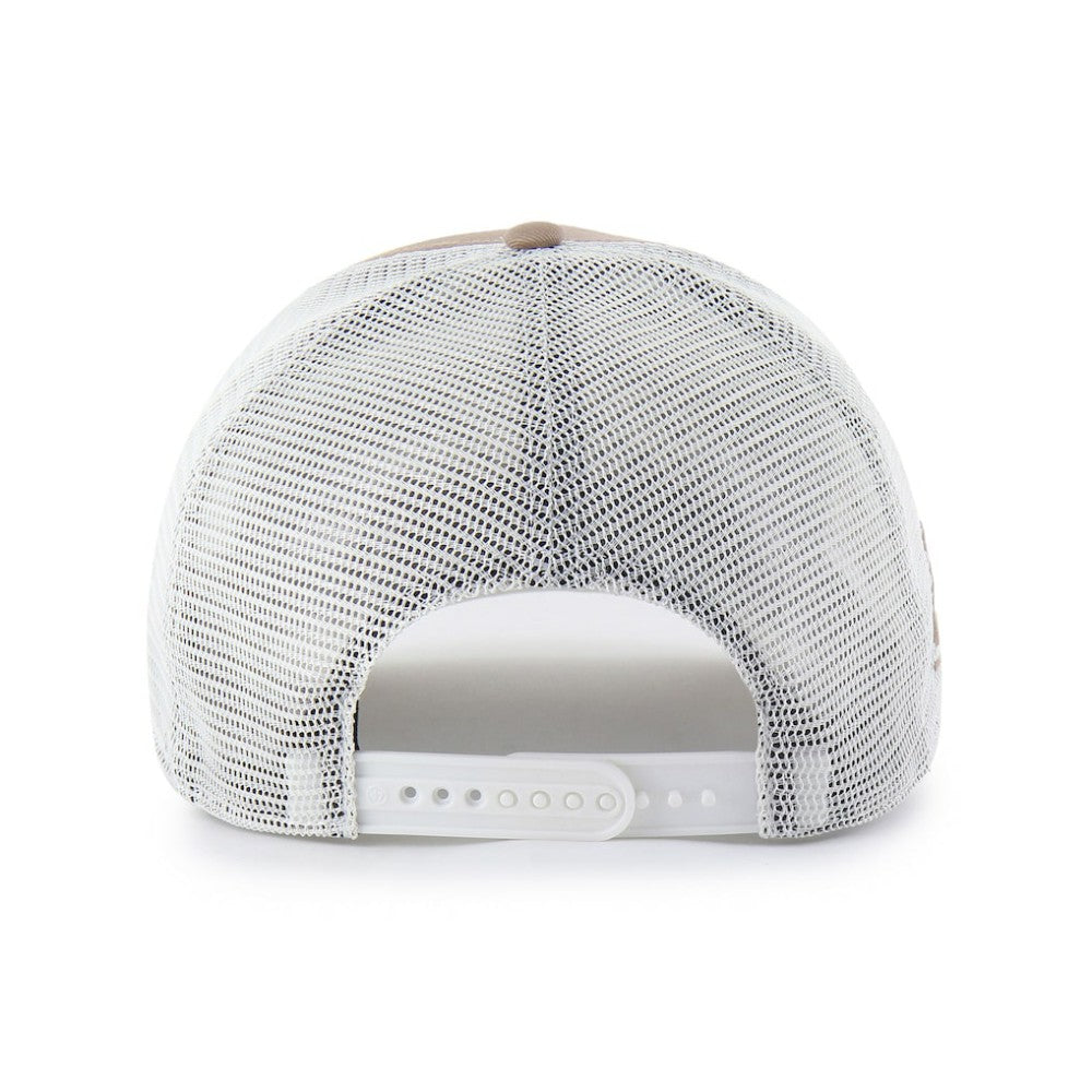 New York Mets '47 Foundational Mesh Hitch Adjustable Hat - Brown - 47 brand Lifestyle