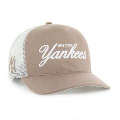 New York Yankees '47 Foundational Mesh Hitch Adjustable Hat - Brown - 47 brand Sale