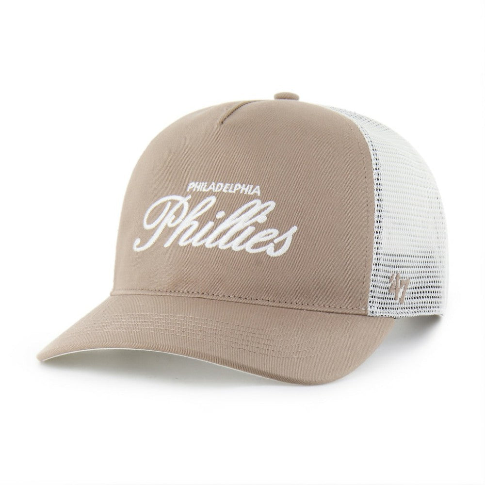 Philadelphia Phillies '47 Foundational Mesh Hitch Adjustable Hat - Brown - 47 brand Discount