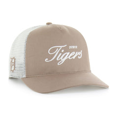Detroit Tigers '47 Foundational Mesh Hitch Adjustable Hat - Brown - 47 brand Lifestyle